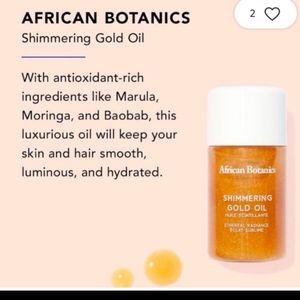 African Botanics Shimmering Gold Oil NEW!